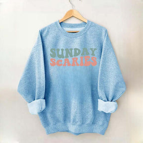 Retro Christmas Sunday Scaries Sweatshirt
