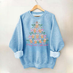 Merry and Caffeinated Tree Sweatshirt