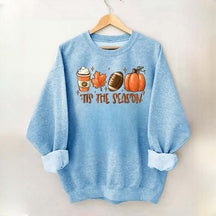 Tis The Season Coffee Football Sweatshirt