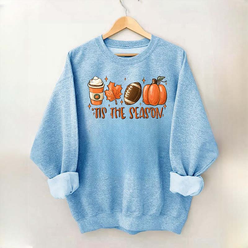 Tis The Season Coffee Football Sweatshirt