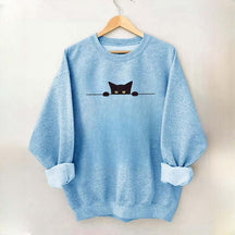 Black Cat Graphic Animal Fashion Sweatshirt
