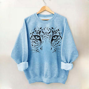 Comfort Colors Leopard Face Sweatshirt