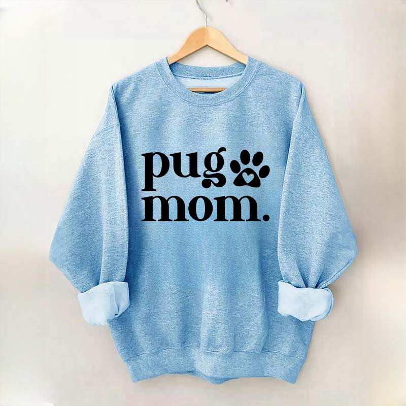 Pug Mom Minimalist Sweatshirt