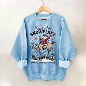 Retro Christmas Cowboy Santa Sweatshirt