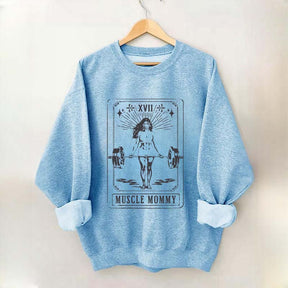 Tarot Card Muscle Mommy Pump Cover Gym Sweatshirt
