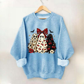 Cherry Ghost Coquette Halloween Sweatshirt