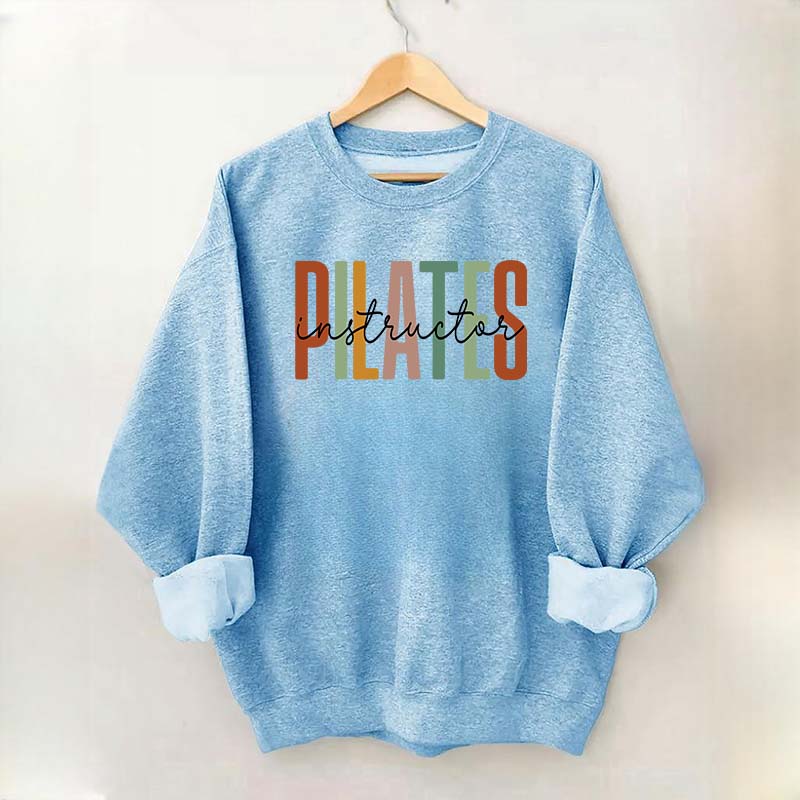 Pilates Instructor Comfort Colors Gym Workout Sweatshirt