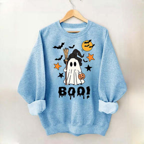 Halloween Boo Ghost Spooky Fall Sweatshirt