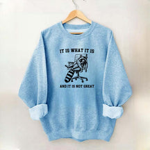 It Is What It Is Racoon Sweatshirt