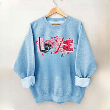 Hockey Valentine Heart Sweatshirt