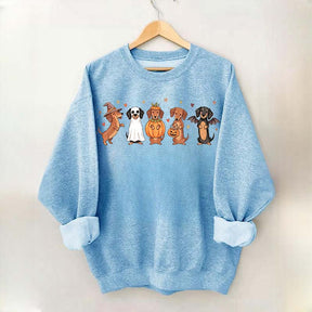 Cute Wiener Dog Halloween Dachshund Sweatshirt