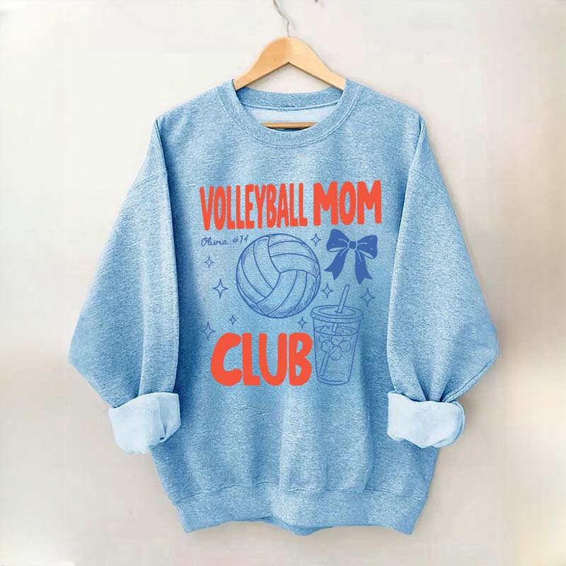 Custom Volleyball Mom Club Sweatshirt