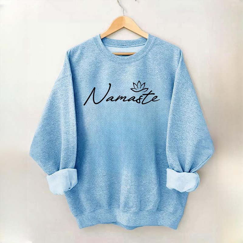 Namaste Yoga Meditation Flower Sweatshirt