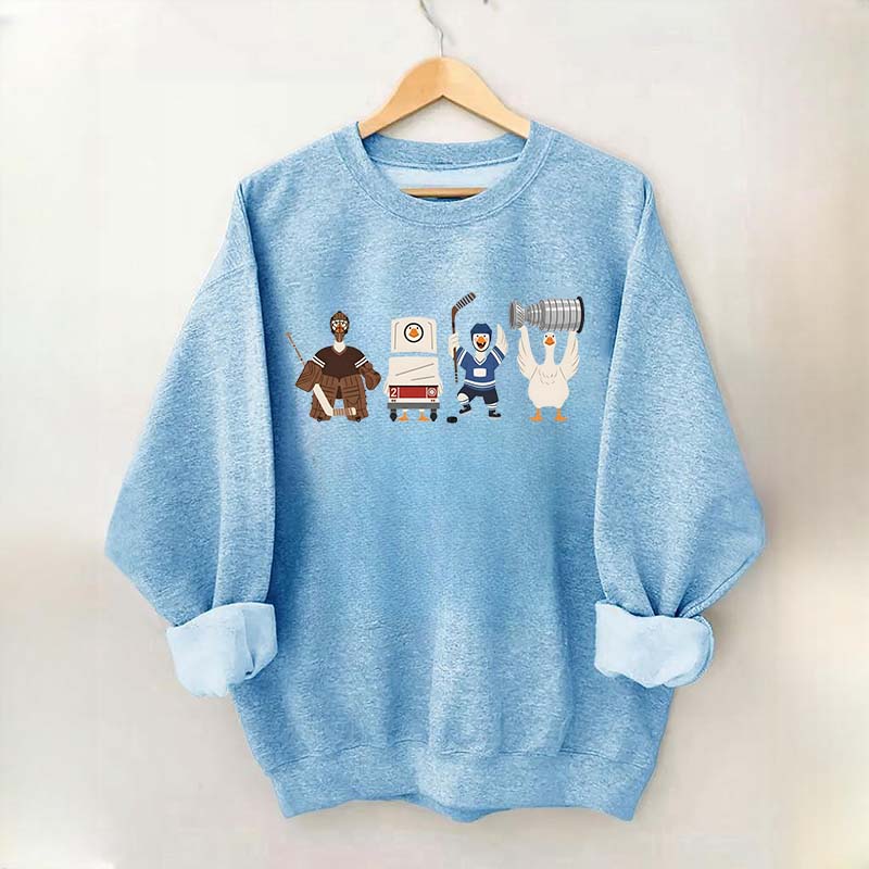 Funny Hockey Goose Sweatshirt