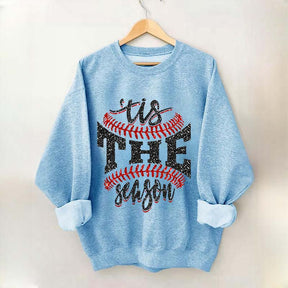Tis The Season Baseball Sports Game Day Sweatshirt