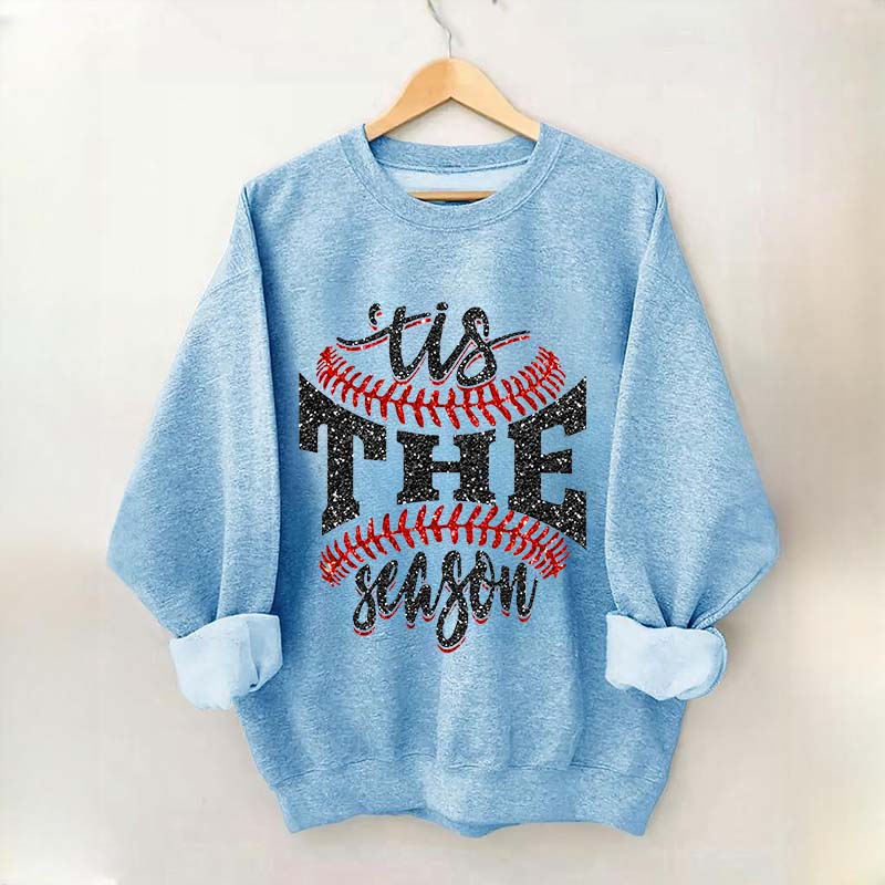 Tis The Season Baseball Sports Game Day Sweatshirt