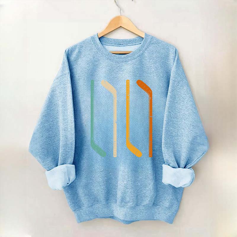Ice Hockey Stick Vintage Sweatshirt