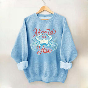 Coral Reef Nice To Sea You Sweatshirt