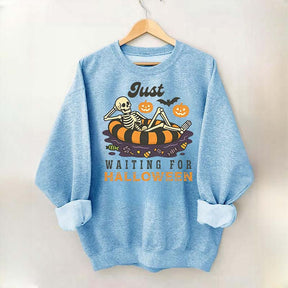 Funny Just Waiting for Halloween Sweatshirt