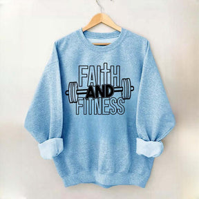 Faith and Fitness Weightlifting Sweatshirt