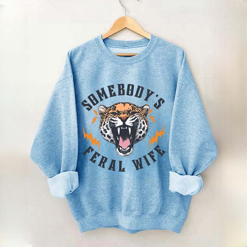 Trendy Feral Wife Leopard Sweatshirt