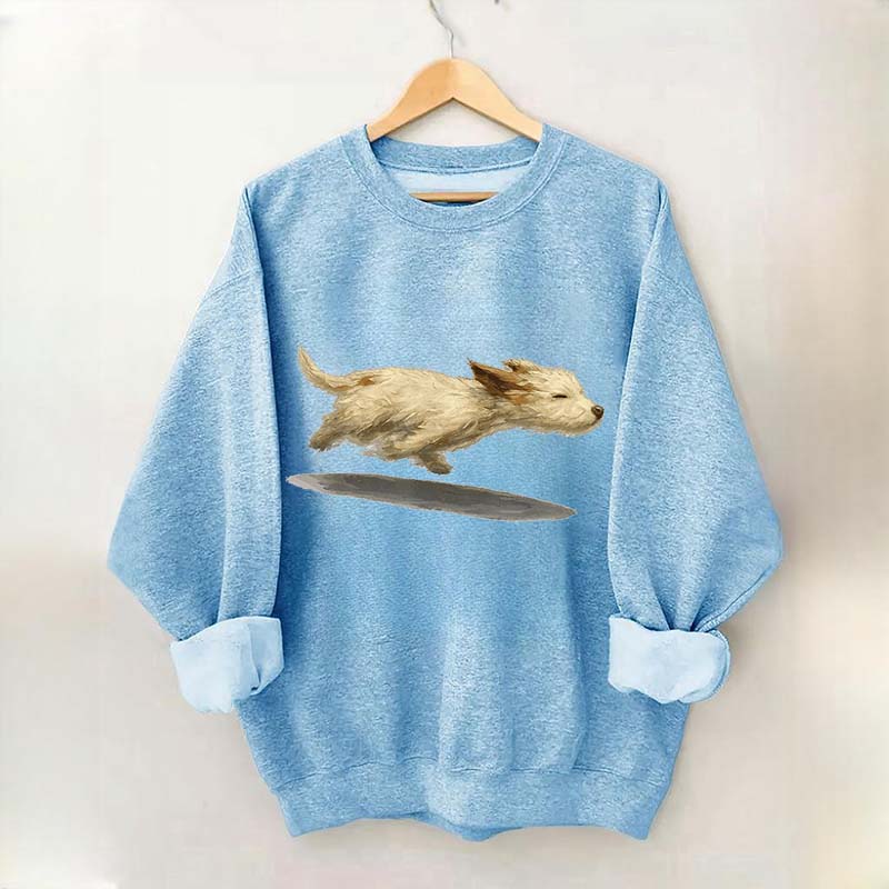 Cute Running Dog Sweatshirt