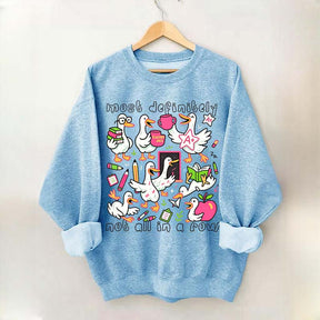 Goose Back to School Ducks In a Row Sweatshirt