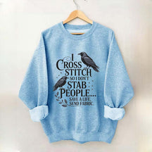 Funny I Cross Stitch Sweatshirt