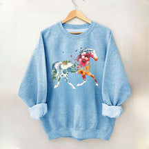 Floral Horse Wildflower Sweatshirt