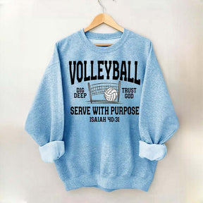 Volleyball Serve with Purpose Coach Sweatshirt