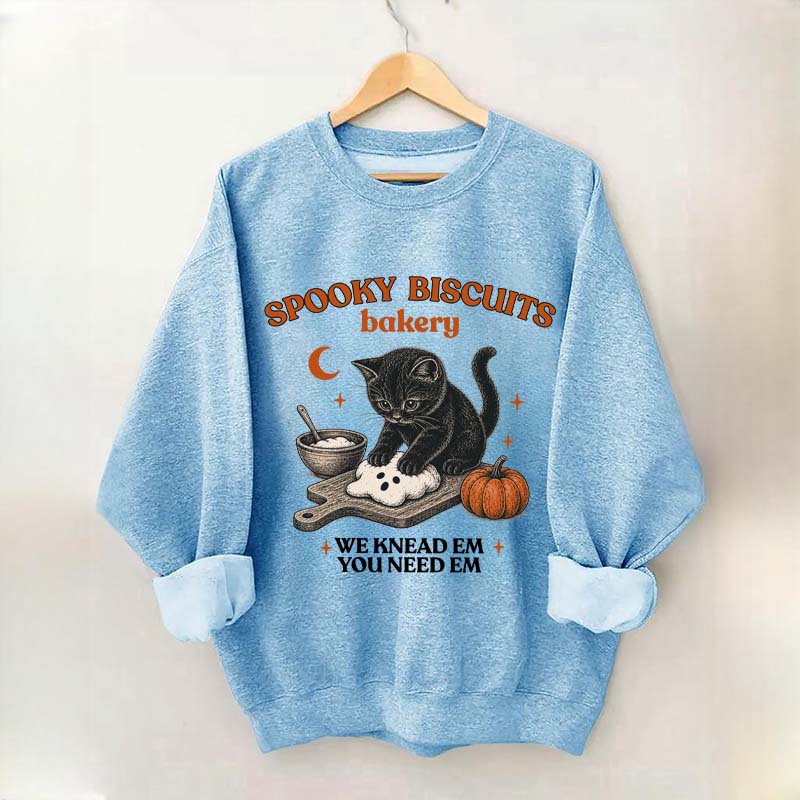 Kitty Biscuits Vintage Baking Pumpkin Sweatshirt