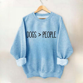 Dogs Over People Minimalist Sweatshirt