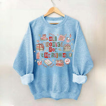 All Booked For Christmas Library Sweatshirt