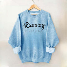 Running Is My Therapy Minimalist Sweatshirt