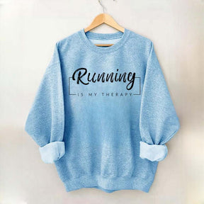 Running Is My Therapy Minimalist Sweatshirt