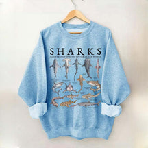 Vintage Shark Species Sweatshirt