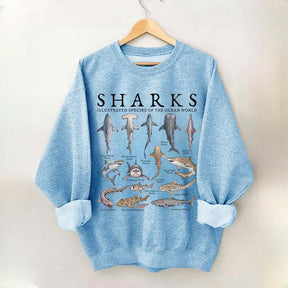 Vintage Shark Species Sweatshirt