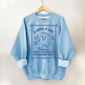 A Book A Day Bookworm Sweatshirt