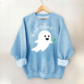 Ghost Books Reader Booooks Cute Sweatshirt