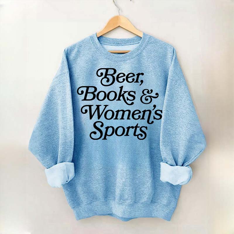 Beer Books and Women's Sports Sweatshirt