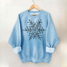 Minimalist Vintage Snowflake Sweatshirt