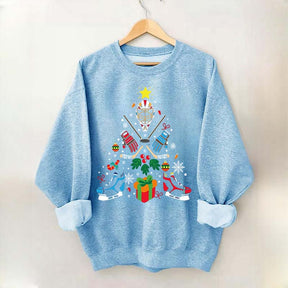 Sport Xmas Hockey Christmas Sweatshirt