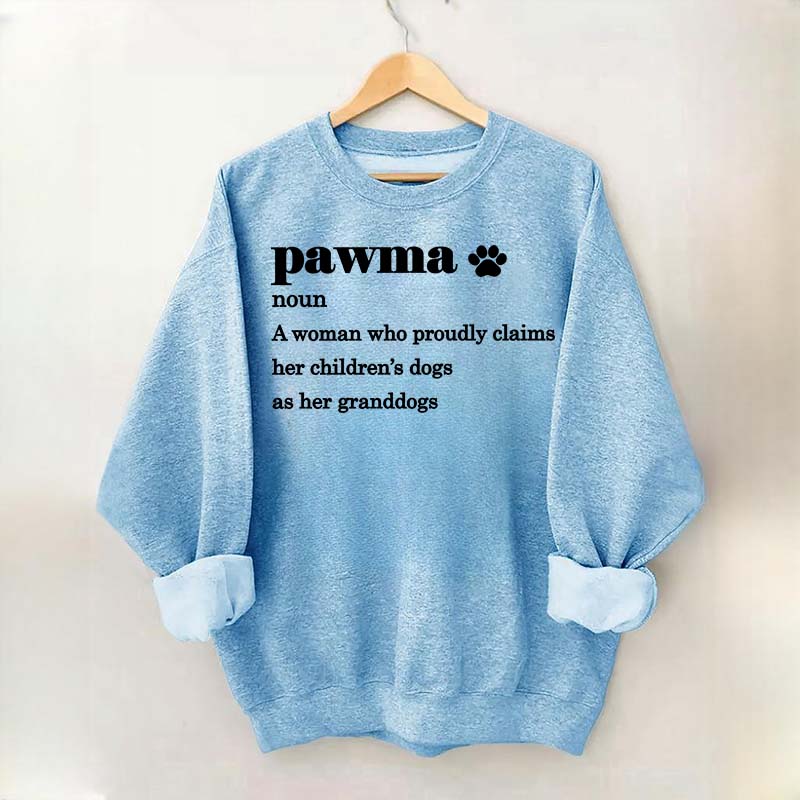 Pawma Definition Dog Mom Sweatshirt