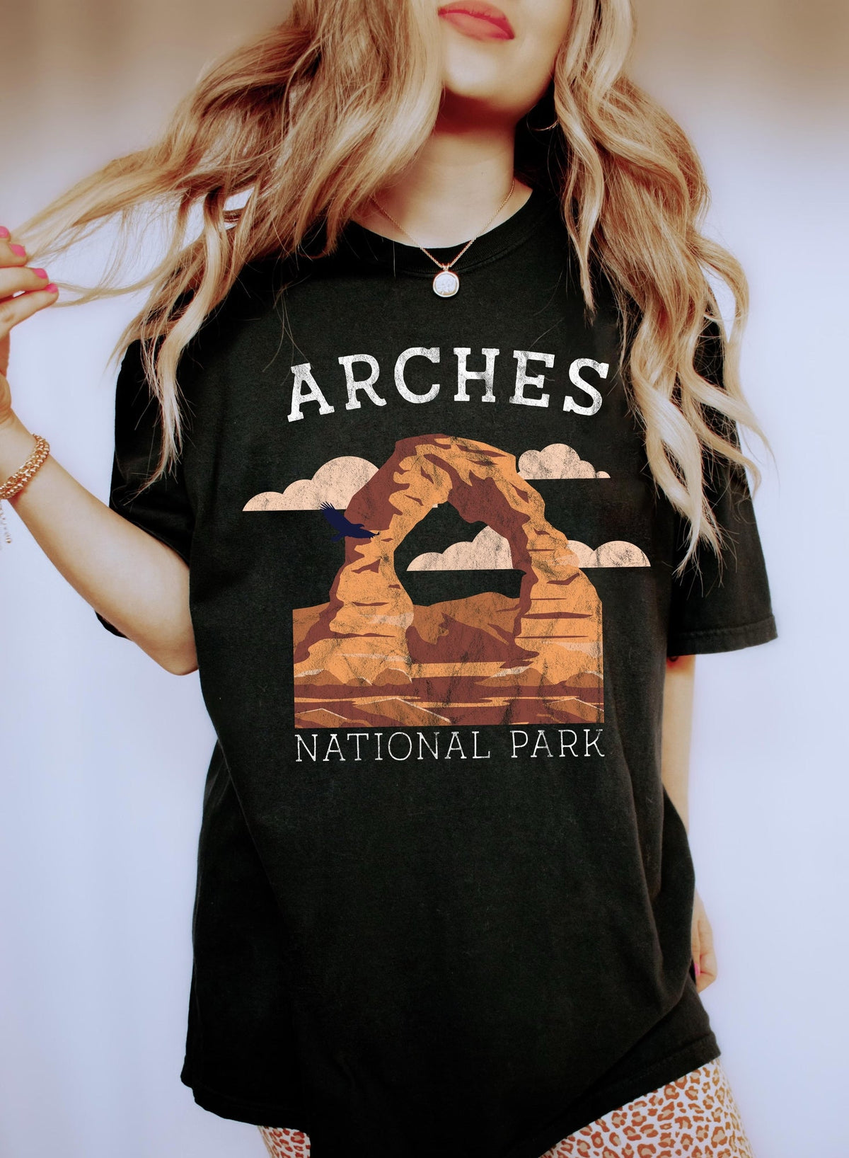 Arches National Park WH Vintage Confort Couleurs Tshirt
