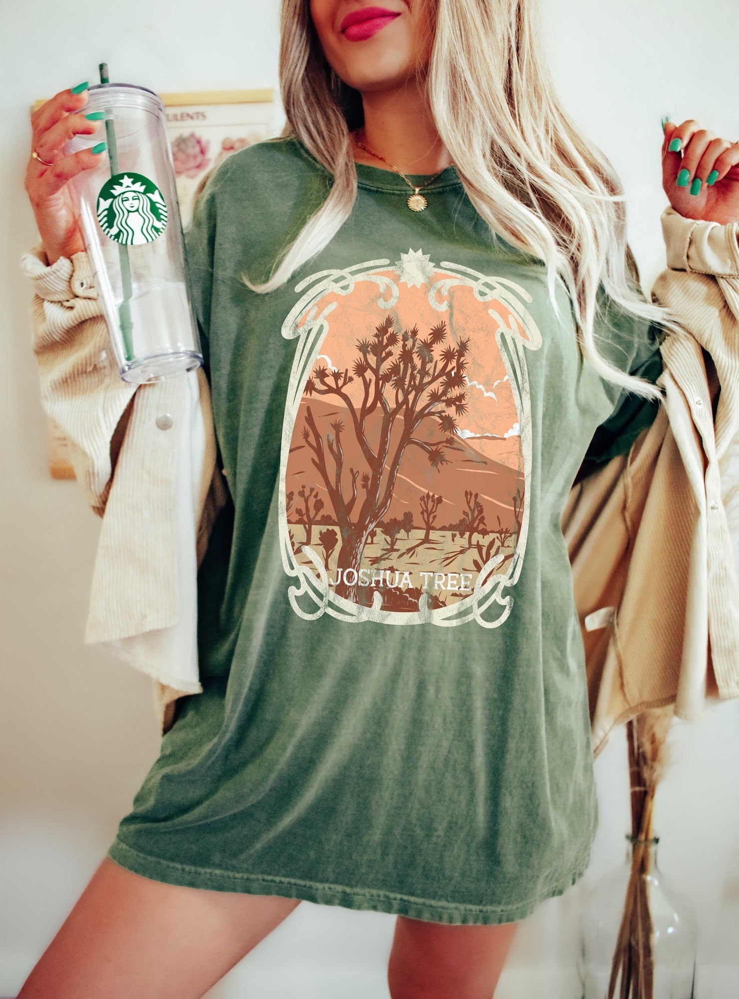 Joshua Tree National Park Vintage Confort Couleurs Tshirt