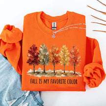Fall Is My Favorite Color Tree Sweatshirt
