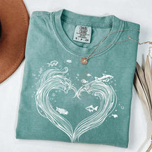 Heart Wave Comfort Colors T-Shirt