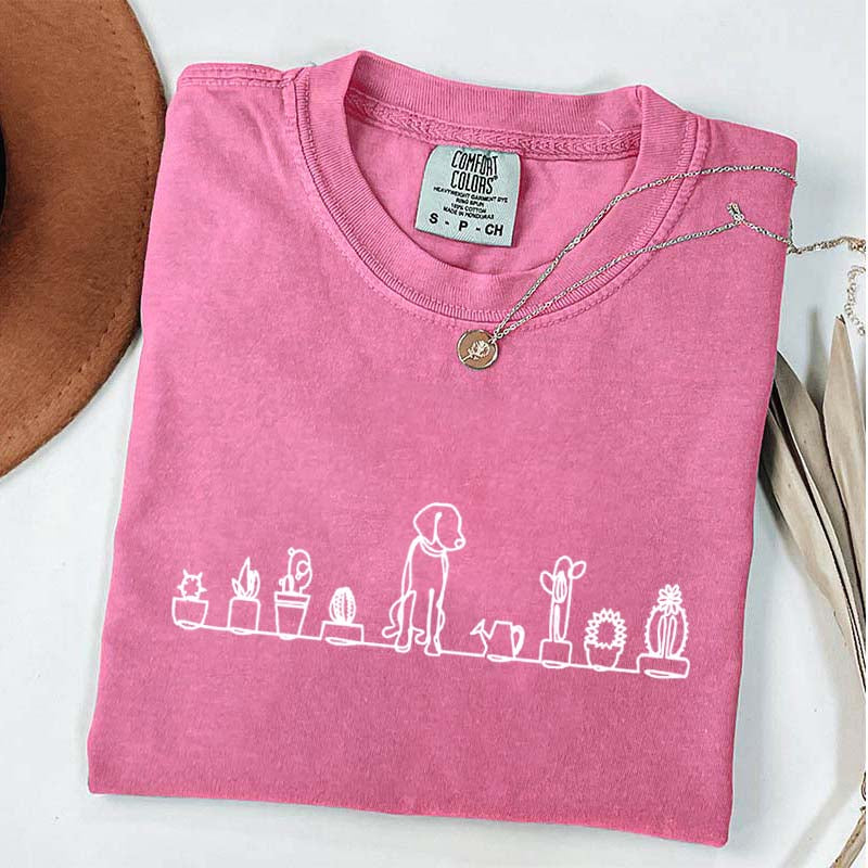 Dog and Plant Lady T-Shirt