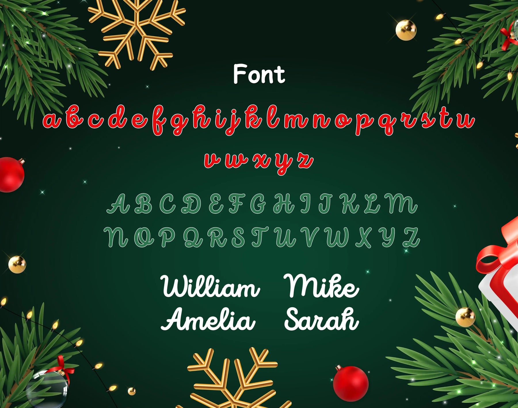 Personalized Christmas Cotton Basket