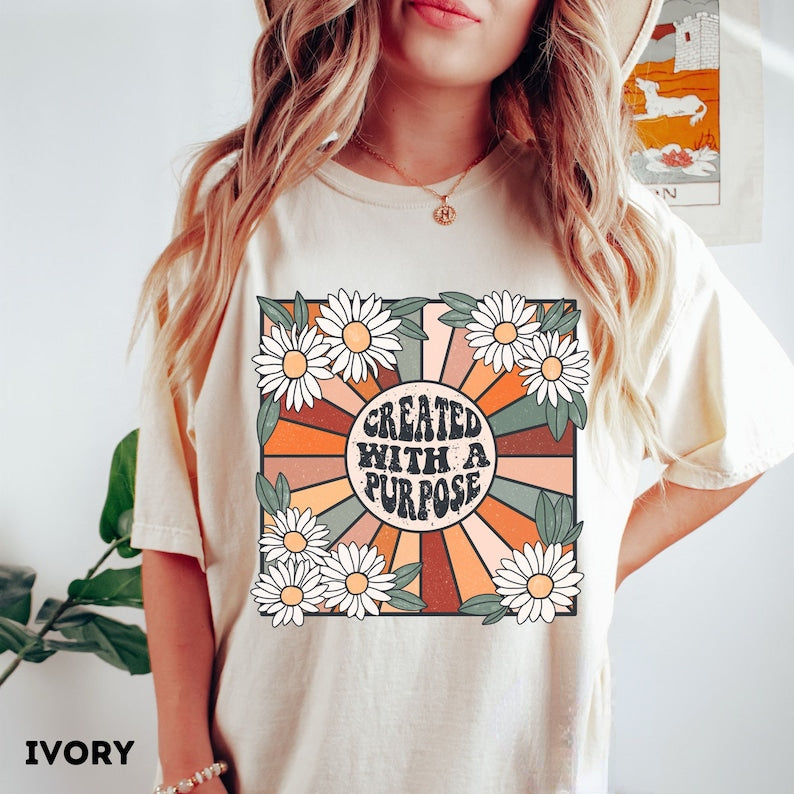 Hier kommt das Sun Boho Flower T-Shirt